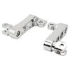 Motorcycle Foot Peg Highway Bracket 360 degrees  Adjustable Rugged Foot Peg Extension Bracket for Touring Electroplated