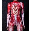 Dámský 3D digitální tisk Halloween Cosplay Punčocháče Overal Dospělý Jednodílný Karnevalový Párty Jevištní Show Taneční Kostým Oblečení
