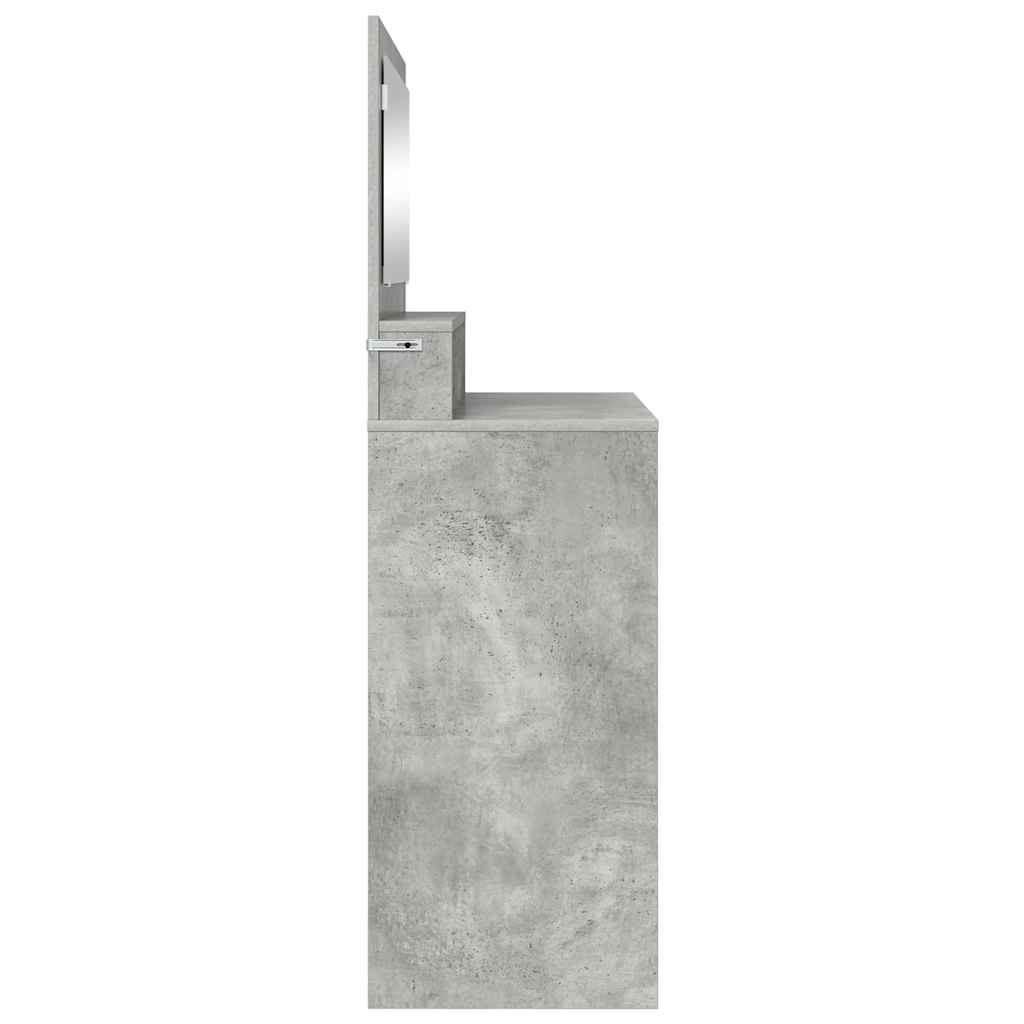 Bedroom Dressing Table Concrete Grey 80 x 39.6 x 135 cm