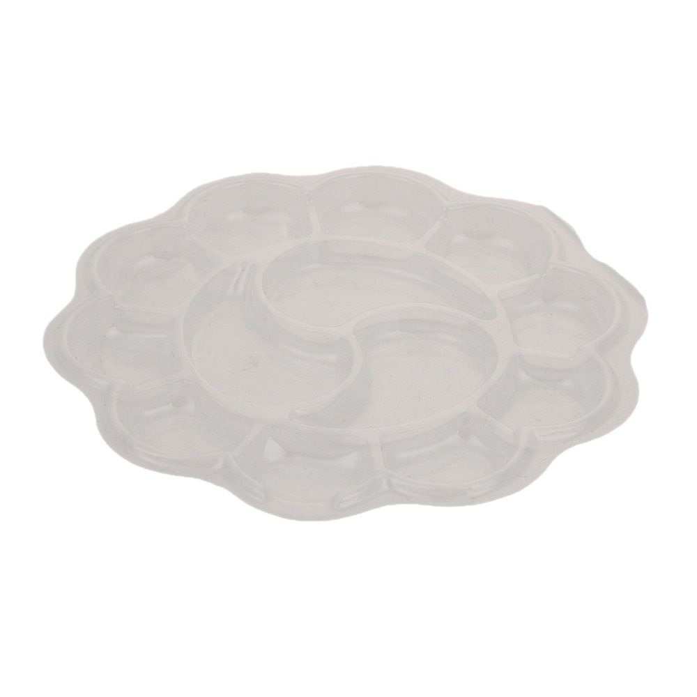 50PCS Washable Disposable Paint Palette DIY Painting Plum Blossom Palette For Watercolor