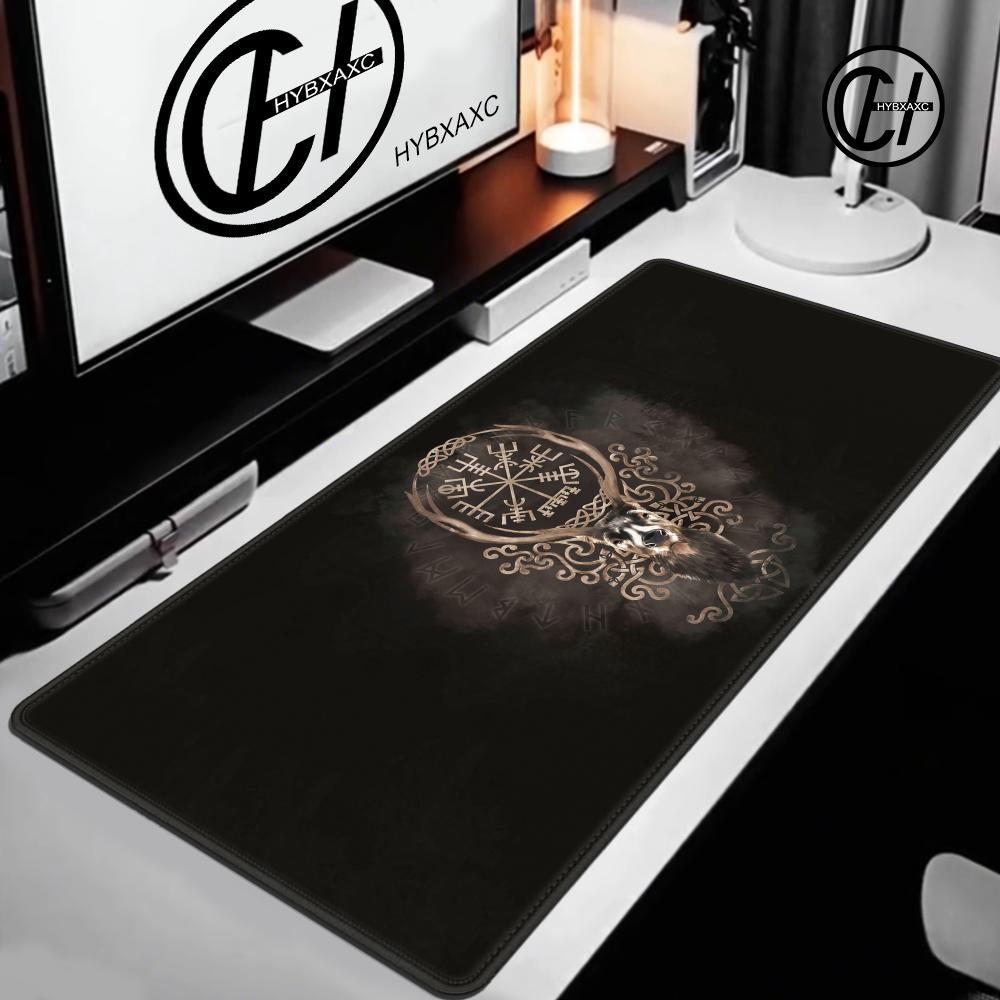 VikingVegvisir Logo Mousepad INS Tide Large Thickened Mouse Pad Oversized Gaming Keyboard Notebook Table Mat for PC Computer