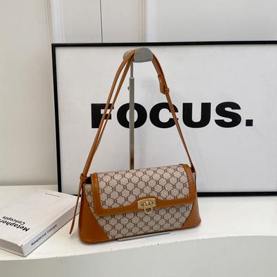 French Niche Color Contrast Underarm Bag for Women  French Stick Bag Suitable for Daily Commuting of Office Workers