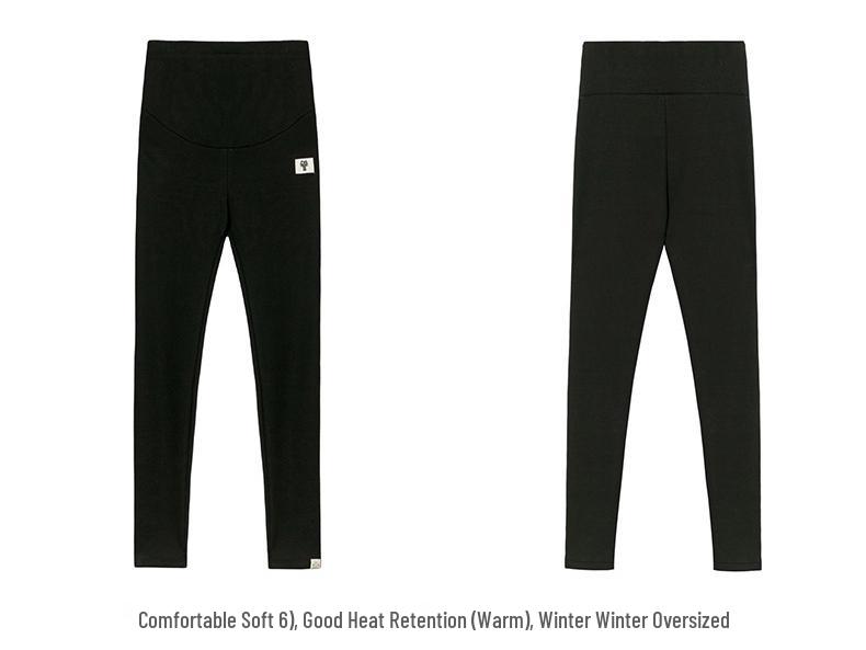 Maternity Velvet Leggings: Warm, Stylish, Belly Support for Autumn & Winter