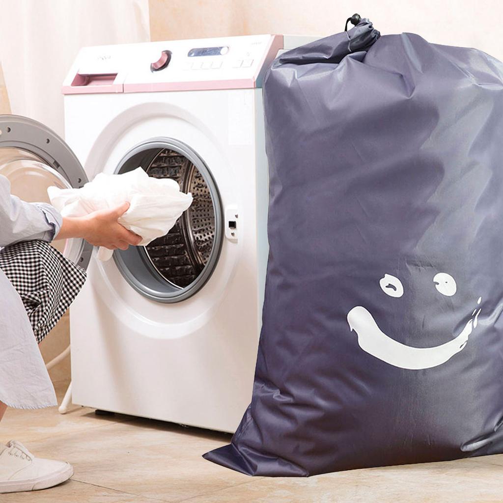 Wäschesack Nylon Kordelzug Zylinder für Haushalt Reise Schmutzwäsche Steppdecke Bücher Aufbewahrung Dunkel