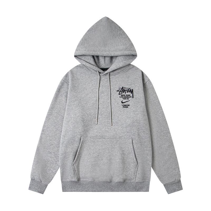 Trendy New Arrival: Unisex College Style Loose Hoodie with Embroidered Letter Logo