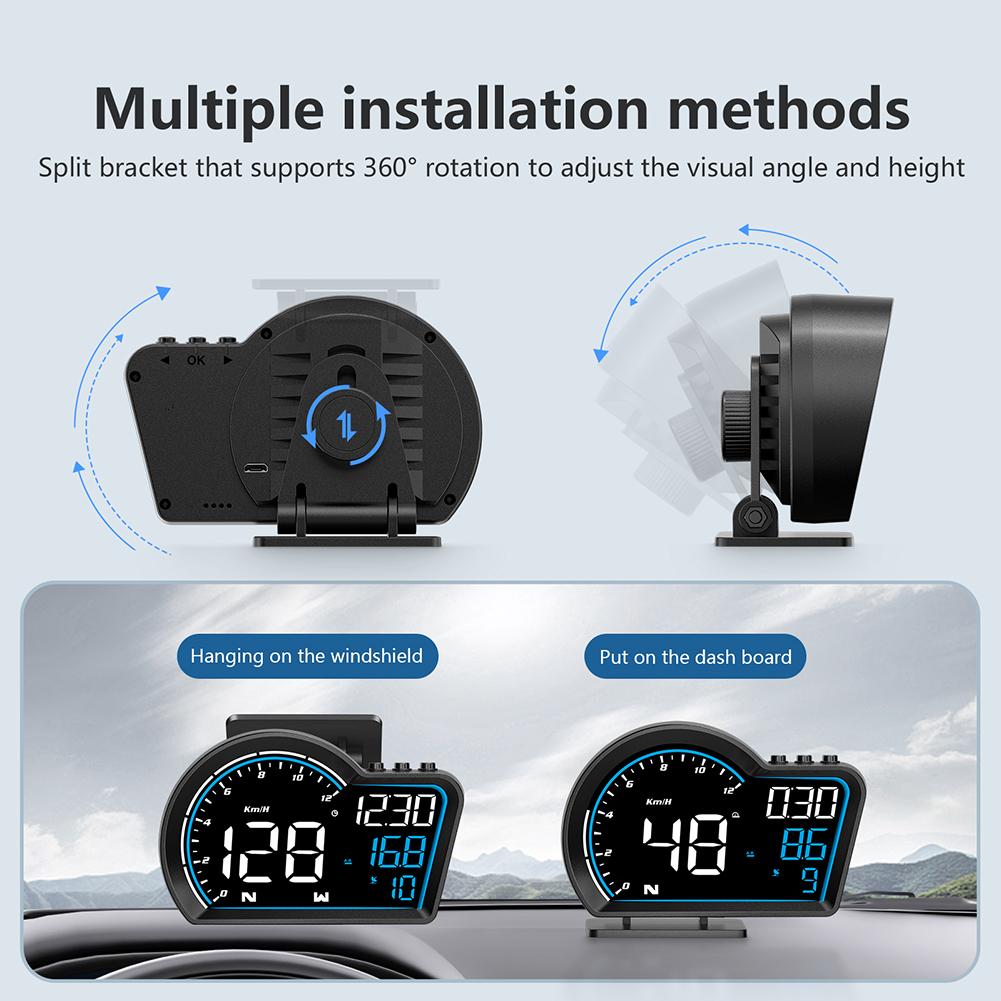 G16 Head Up Display auto HUD 5V USB alimentat GPS vitezometru GPS cu alarmă de viteză excesivă oboseală memento conducere accesorii auto