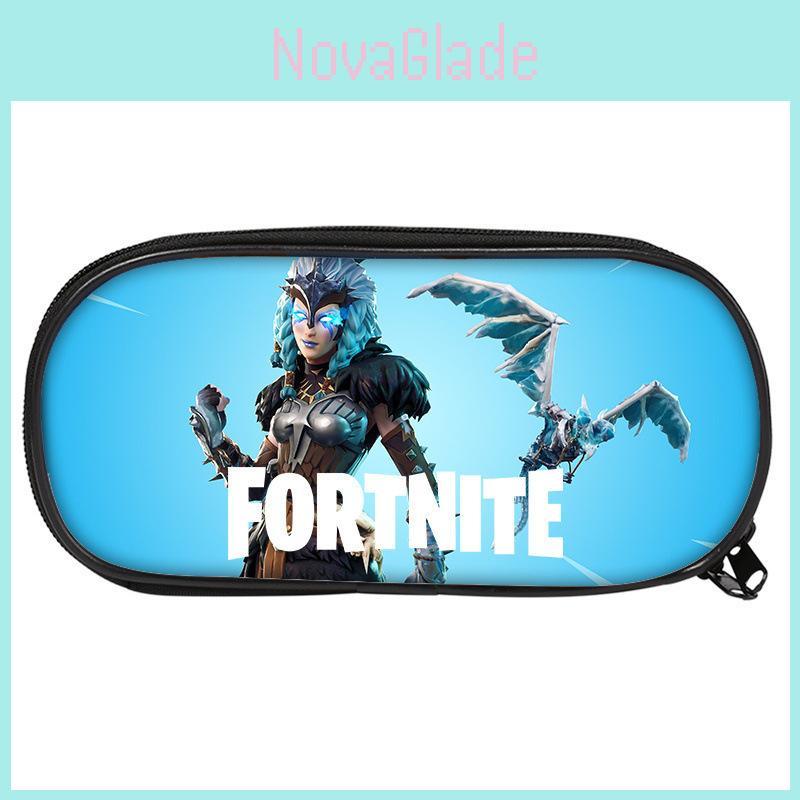 Fortnite Pattern Student Single Layer Stationery Pencil Bag Stationery Storage For School And Travel Use