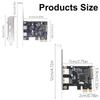 Dual USB PCIE Adapter Card PCIe To 2Port USB3.2 Gen 1 Expansion Adapter 5Gbps High Speed for Desktop PC