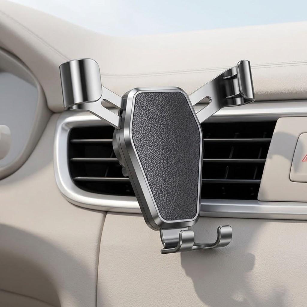 

Universal Car Air Vent Phone Holder Gravity Mount Adjustable Mobile Phone Stand Auto Accessory for Navigation
