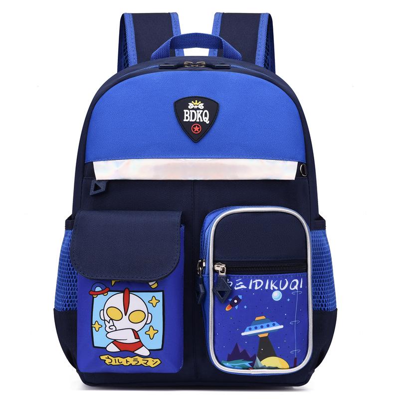 

School bag, first-year student backpack, male cartoon casual versatile backpack