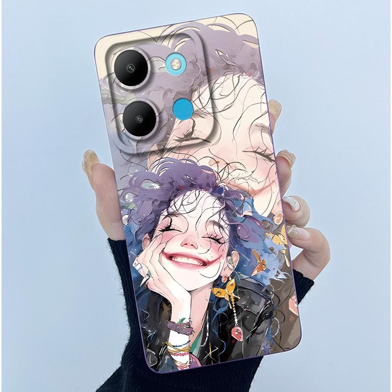 For Infinix Smart 7 X6515 Case Smart 7 HD X6516 Fashion Simplicity Cover Soft Silicone Phone Case For infinix Smart7 Plus Shells