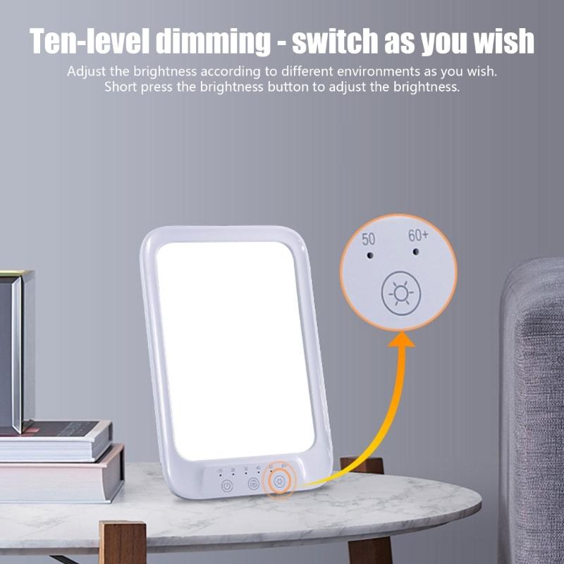 Touch Activated Natural Lamp Offering Time Function And Previous Setting Feature For Reading Relaxation