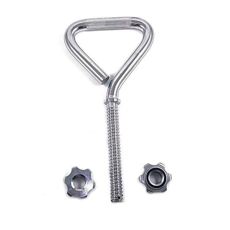 Adjustable Electroplated Kettlebell Handle - Men's Glute Training Dumbbell with 2.5 Small Hole Grip.