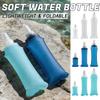 Outdoor Soft Water Bottle Collapsible TPU SportCup with Narrow Mouth Nozzle for Cycling Running Hiking Portable Water Flask Bag
