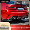 BMW 3 Series (20-22) CMST Modified Rear Diffuser with Lights - G20/G28 Black Warrior Body Kit Spoiler