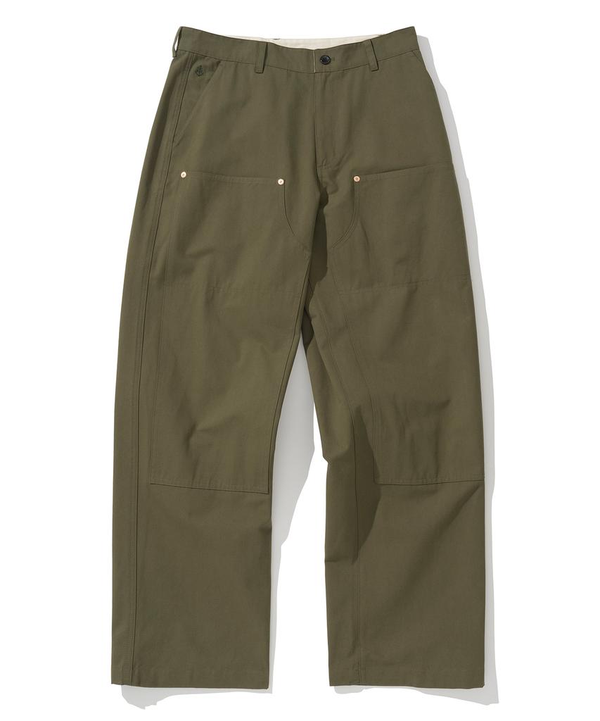UNIFORM BRIDGE Double Knee Cotton Pants Olive