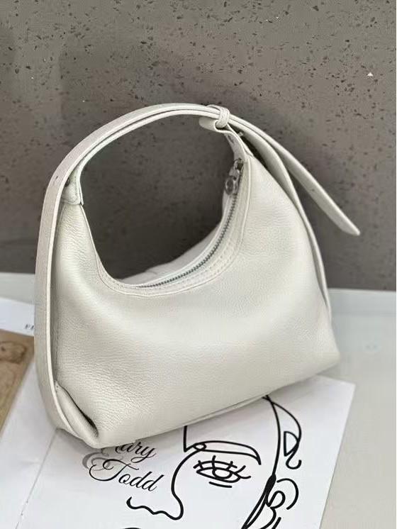 Borsa a tracolla a forma di raviolo in vera pelle: Moda Donna 2025 Monospalla & Portatile