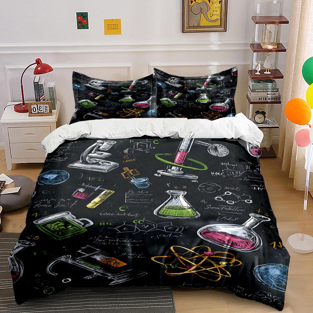 Scientific equipment and formulas. Bedding sets Duvet cover sets Duvet covers Pillowcases(1 * Duvet Cover 2 * Pillowcases without duvet insert) 135x200cm