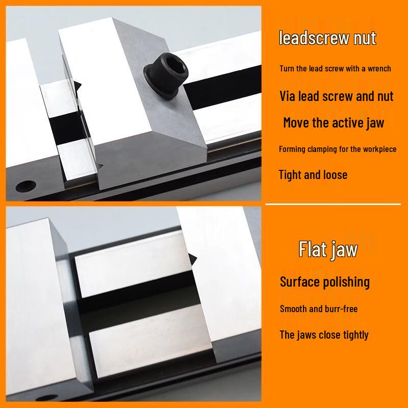 High-Precision QKG Quick-Action Flat Vise