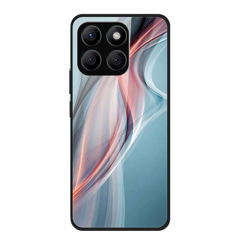 Glass Back Cover For Honor X8c Case X 8 c Soft Bumper Hard Tempered Glass Case For Honor X8c 4G Case HonorX8c X8 c X 8c 6.7" Bag