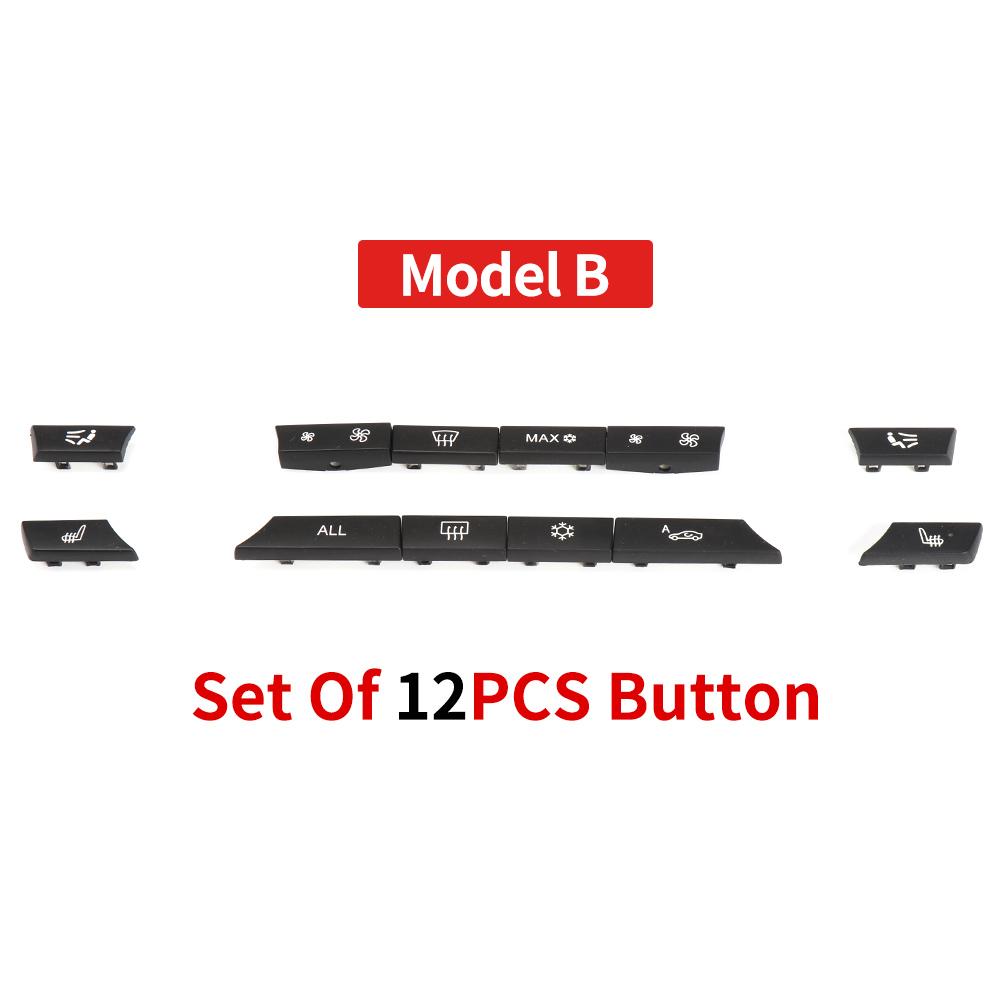 Autokonsole Armaturenbrett Klimaanlage Schalter Tasten Schlüsselkappen Reparatursatz Ersatz für BMW 5 6 7 Serie F10 F02