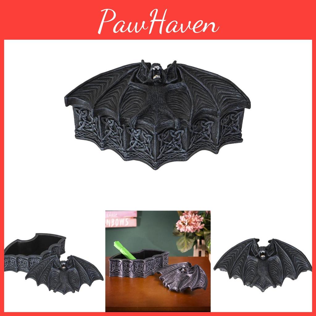 Exclusive American Style Resin Bat Storage Box Perfect For Halloween Party Decor And Home Use
