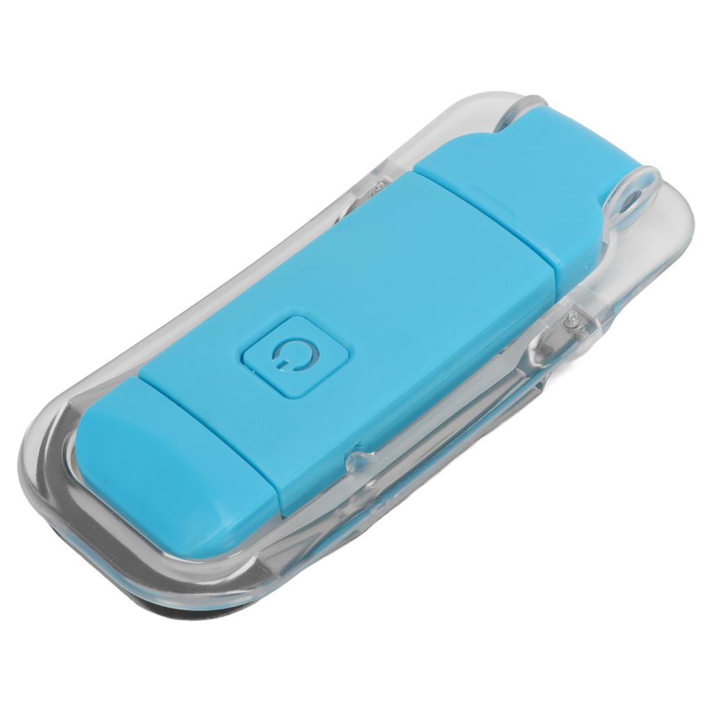 LED Bookmark Light USB Rechargeable 3 Brightness Warm White Light Portable Clip On Reading Lamp for Night Reading Blue