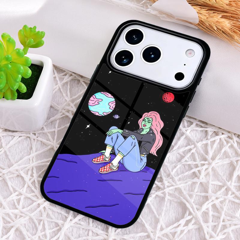 Hippie Grunge Art Phone Case for iPhone 17 Air 16 15 11 12 14 13 Pro Max Shockproof Cover