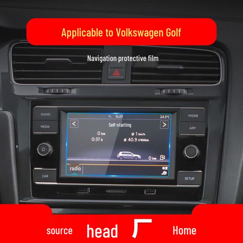 VW Golf 8 Navigation Tempered Film: Fits 25 Models, 7" Touchscreen Protector