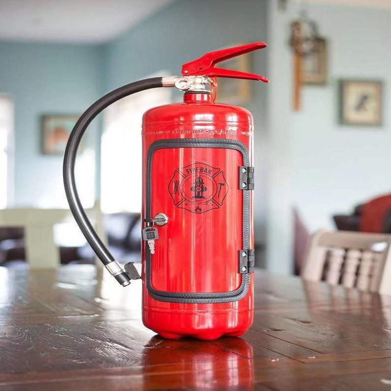 Fire Extinguisher Mini Bar: Creative Wine Storage Gift for Men