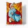 TU Santa Claus Throw Blanket Cozy Christmas Gift Festive Home Decor Holiday Reindeer Snowman Family Gift Xmas Dorm Room Bedding