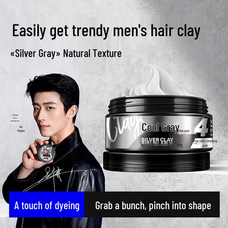 JVR Men s Temporary Grey Styling Hair Clay
