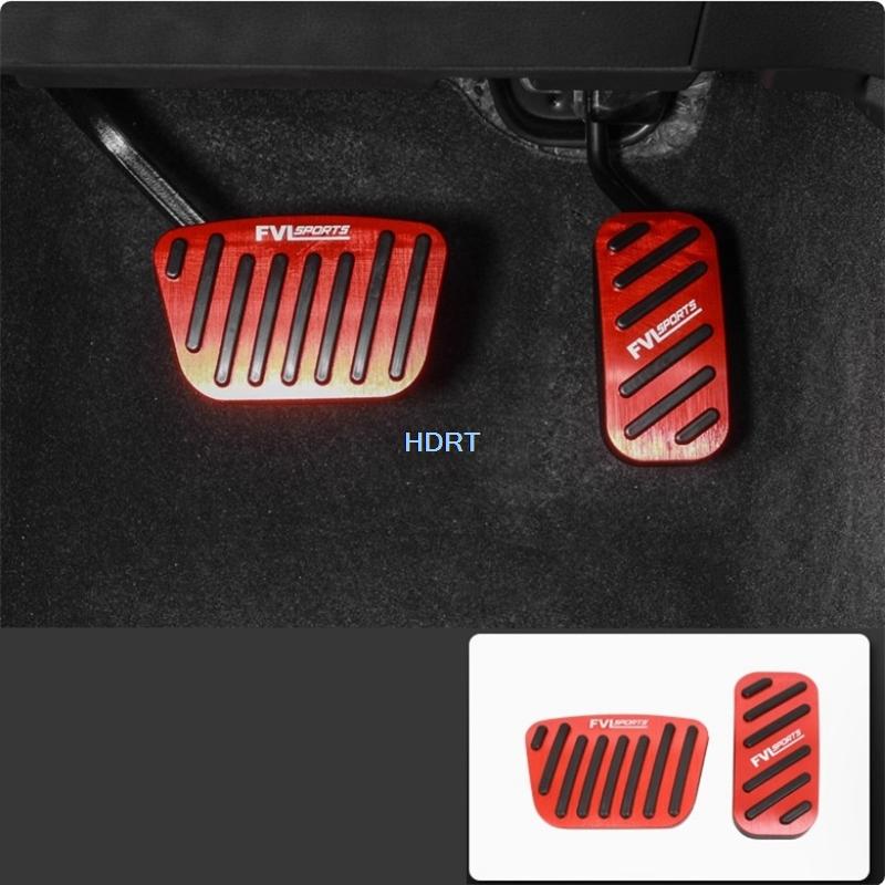 For Toyota Land Cruiser 250 LC250 Prado 2024 + Car Style Accelerator Gas Plate Brake Rest Foot Pedal Cover Accessories Auto Part