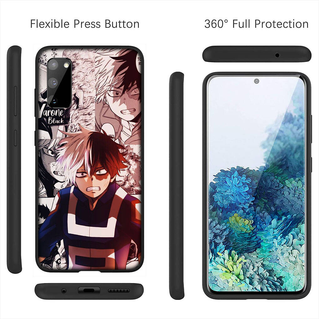 for iPhone 17 16 15 Xiaomi Poco Redmi Note 14 13 12 11 Pro Max Samsung Galaxy S25 S24 S23 OPPO Huawei Todoroki Shoto BNHA My Hero Academia Phone Case
