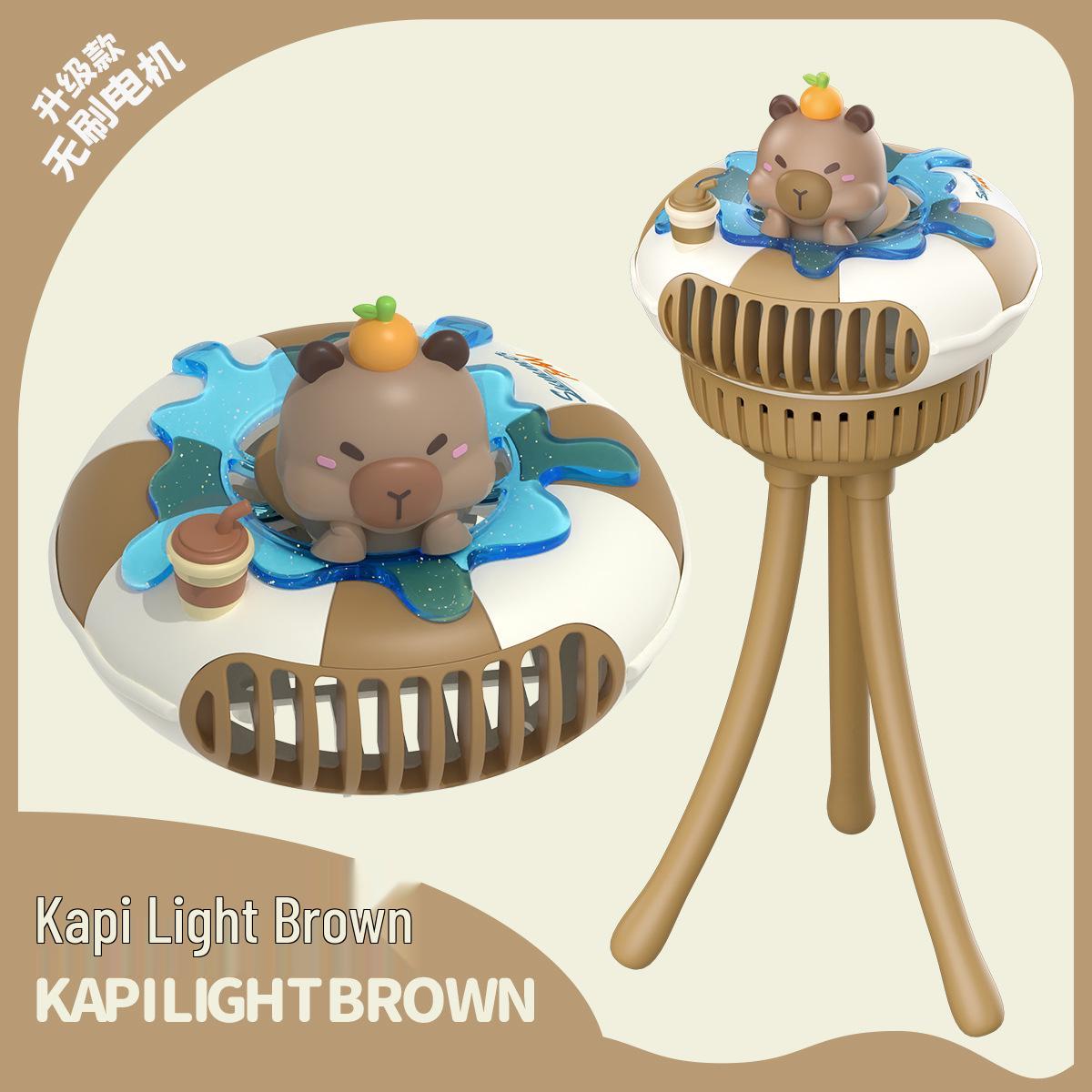 Silent Octopus Leafless Rechargeable Stroller Fan - Portable Desktop & Pushchair Stand, Brushless Small Fan 9.7*9.5*2.6 CM