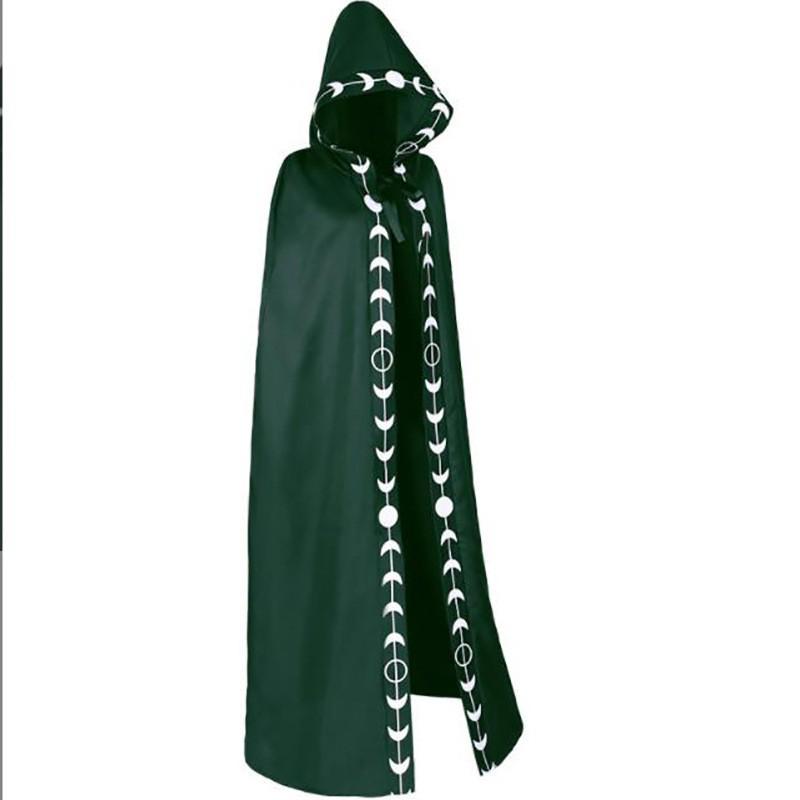 Halloween Medieval Grim Reaper Robe: Hooded Cape Costume for Children & Adults