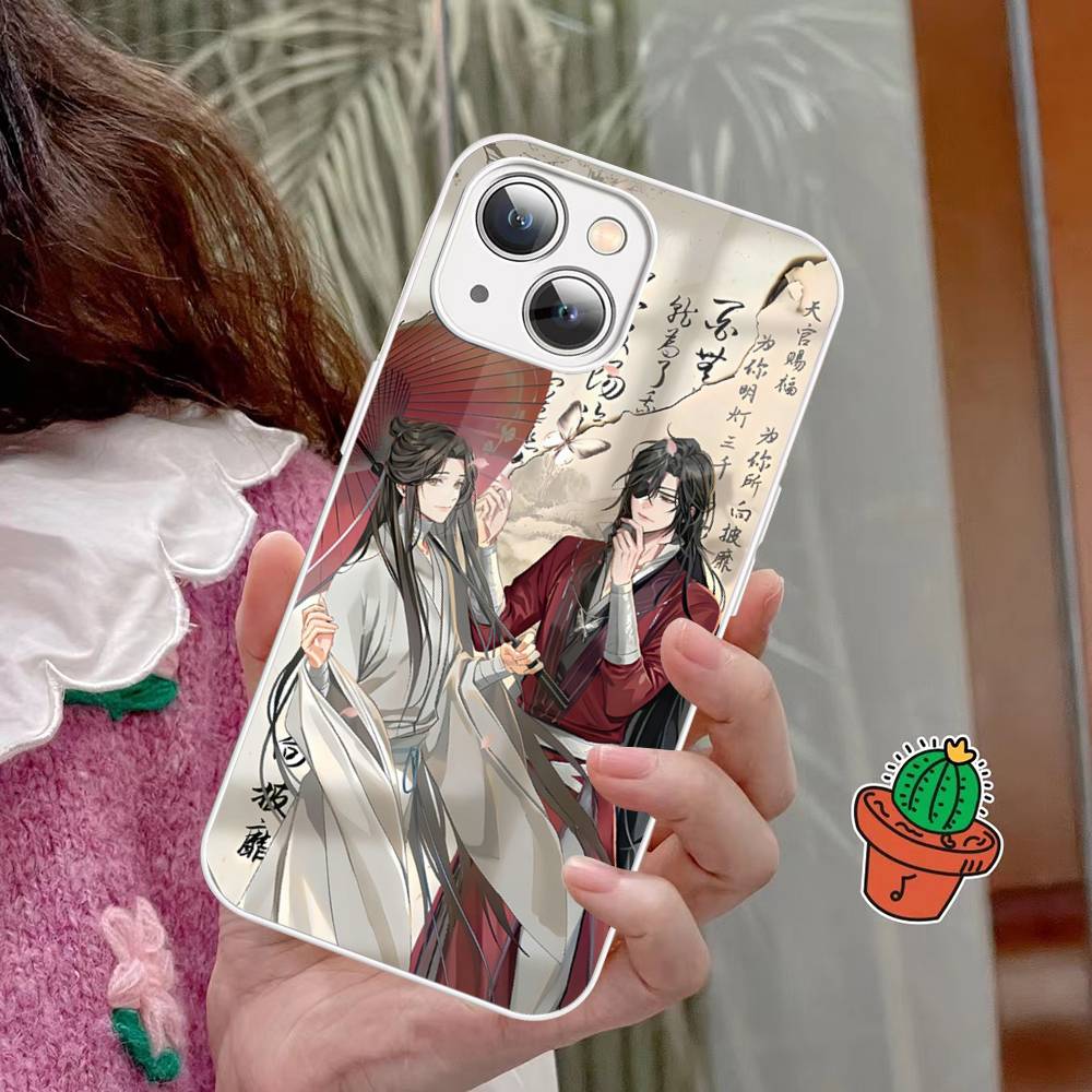 Heaven Officials Blessing Phone Case For IPhone 15 13 12 Mini 11 Pro XS Max X XR 14 Plus Tempered Glass Cover