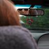 Cartoon Skull Car Rearview Mirror Acrylic Pendant Funny Car Ornament Charm Accessories Halloween Gothic Swing Pendant for Auto