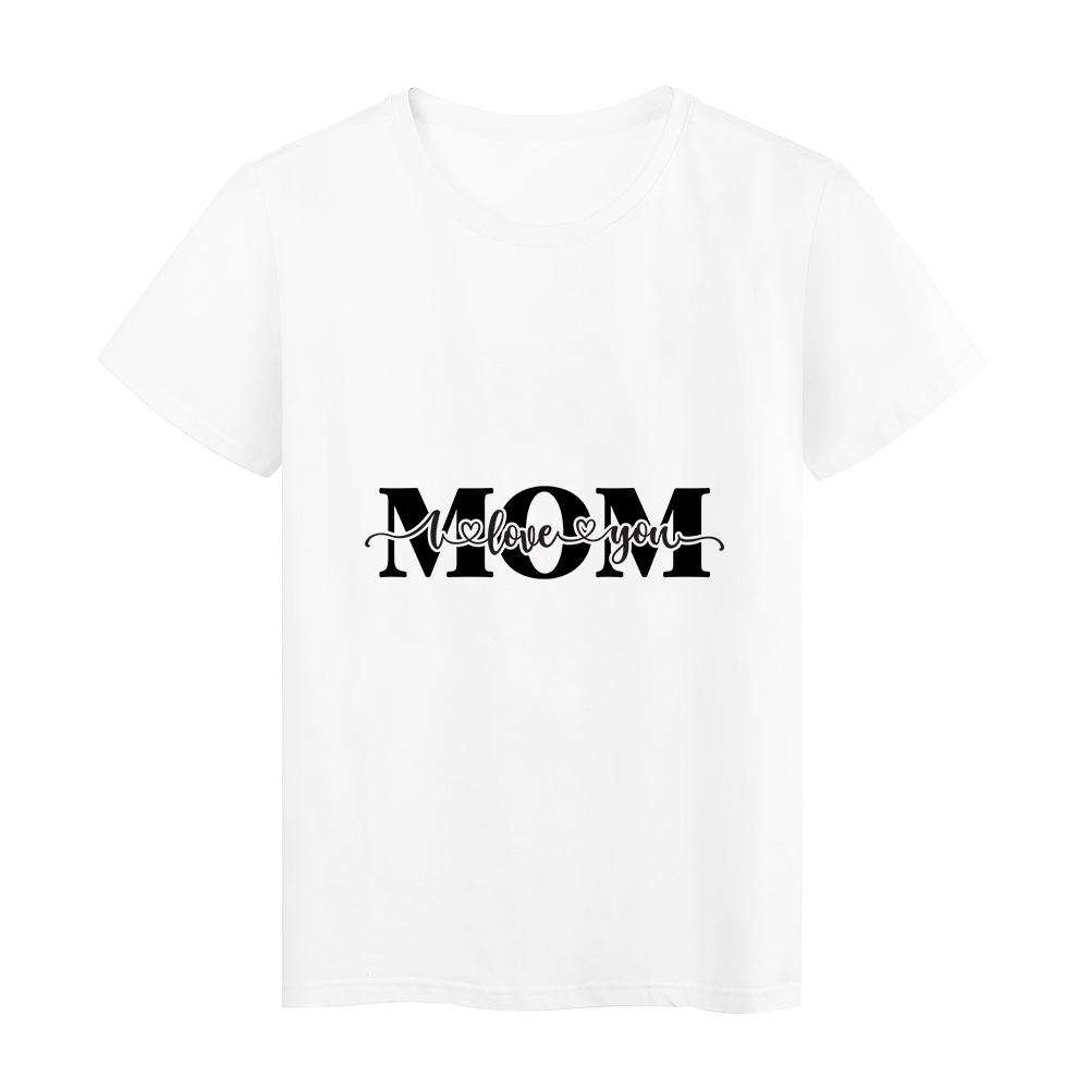 Ropa Odzież estetyczna Grunge Tshirt Kobiety Moda Matka S Dzień z nadrukiem O Neck T Shirt Harajuku