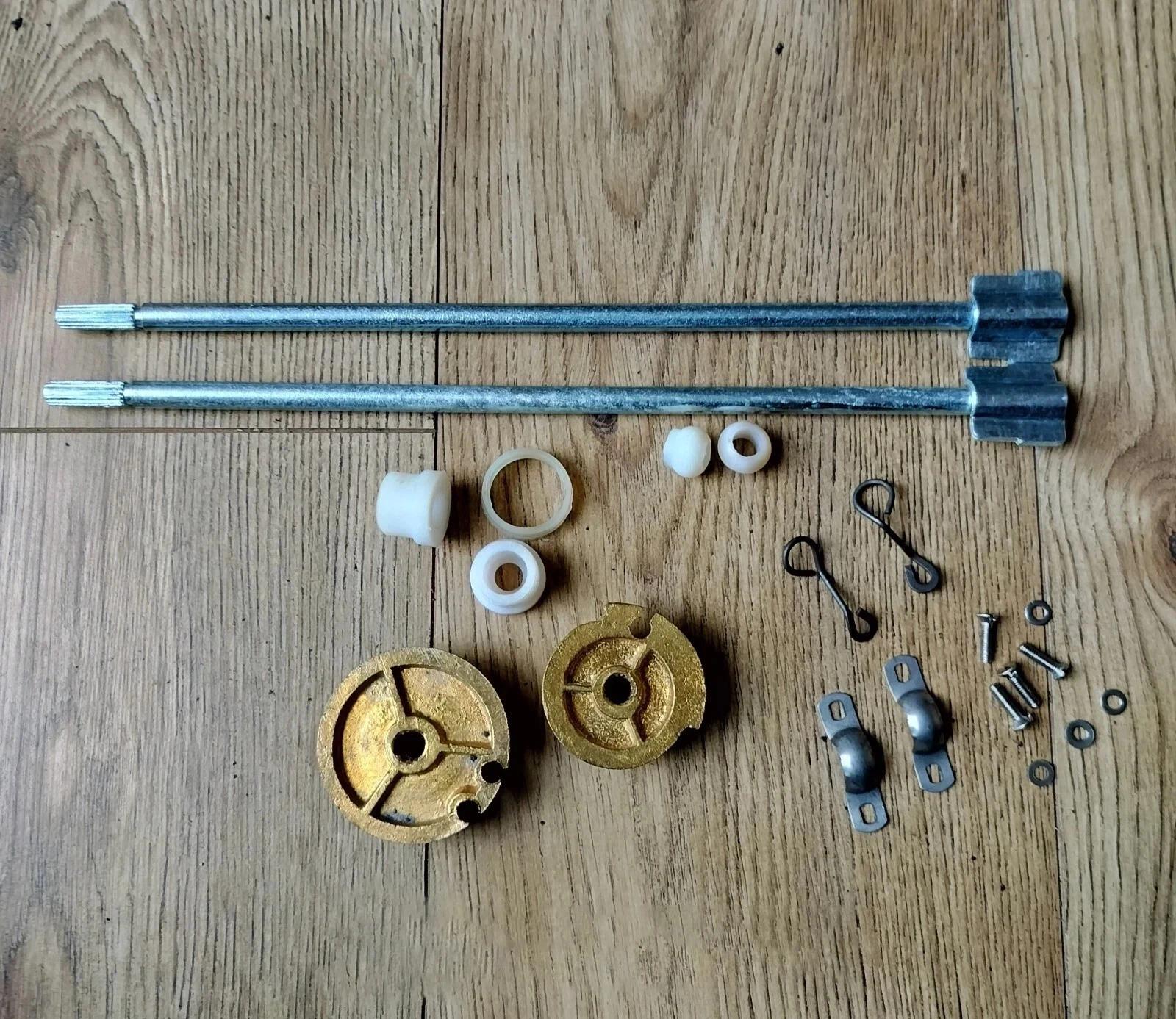 Lambretta LI S- 2 Complete Headset Control Internal Rod Kit Splined Type 320 Mm
