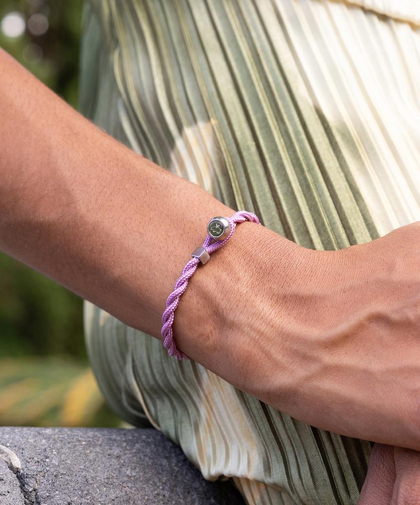 Pig&Hen (Women'S) Easy Ed Bracelet - Lilac Purple X Silver