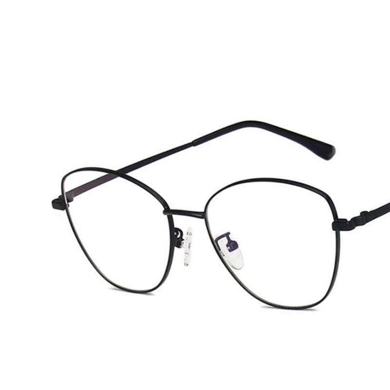 Fashion Cat Eyes Metal Frame Clear Glasses Myopia Nerd Spectacles  -0.5 -1.0 -2.0 -3.0 -4.0 To -6.0