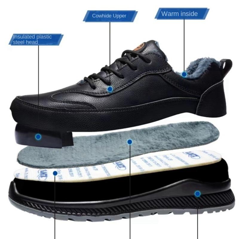 Утепленная защитная обувь 10 кВ мужская зимняя защитная обувь с флисовой подкладкой и средней подошвой утепленная обувь 36 4844₽