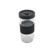 2 Pack Reusable Milk Tea Cup with Lids and Straws 24oz Wide Mouth Drinking Glasses for Milk Tea Coffee Smoothie Juice