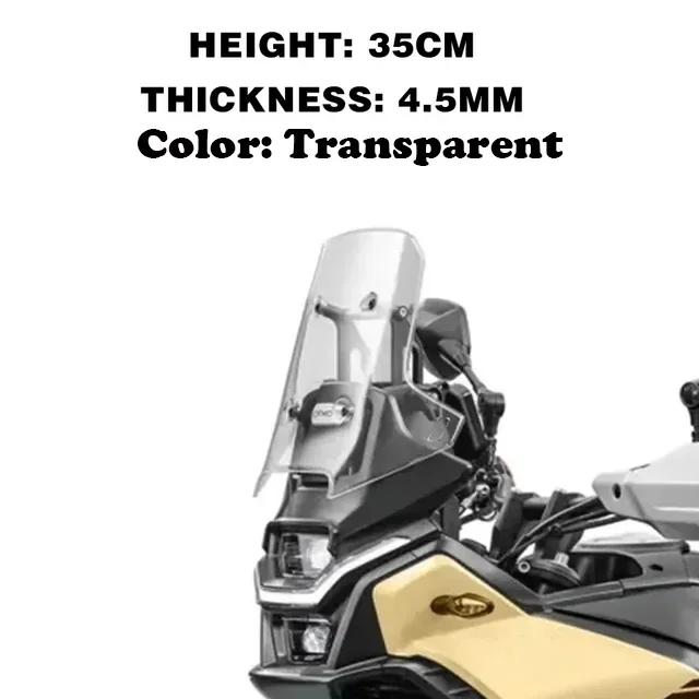 For CFMOTO 450MT 450mt Windshield Motorcycle Heightening And Widening Windshield 2024 450 MT Modification Accessories