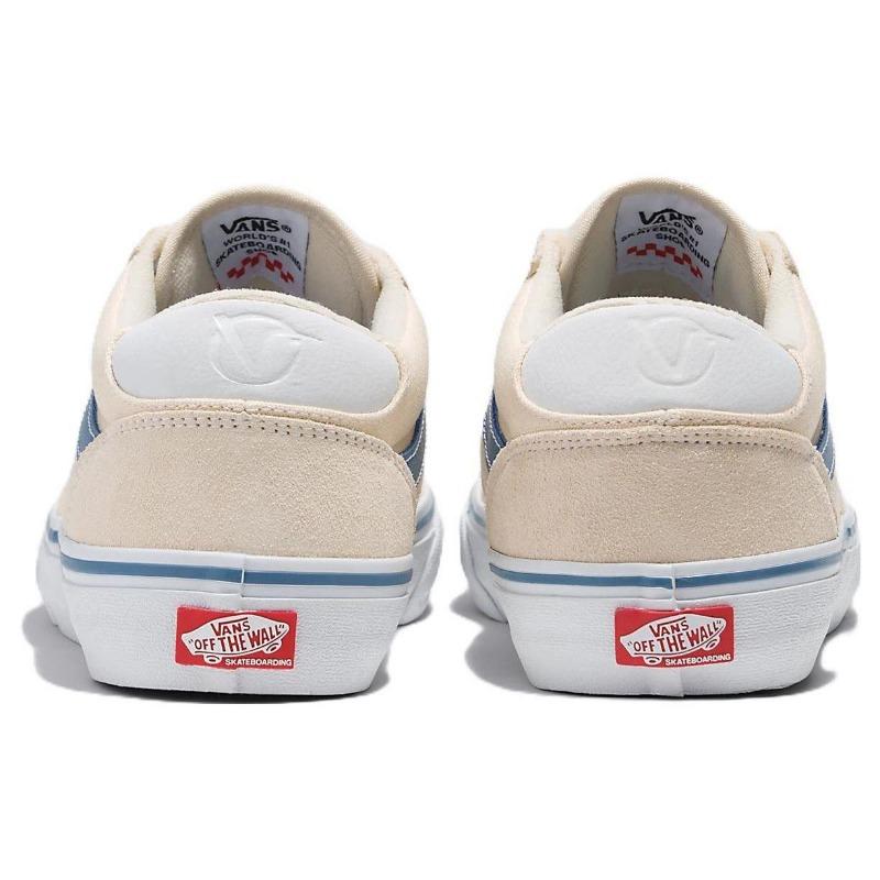 Vans Rowan Trendy Casual Low Top Unisex Skate Shoes Beige Blue VN0A5JICEFY