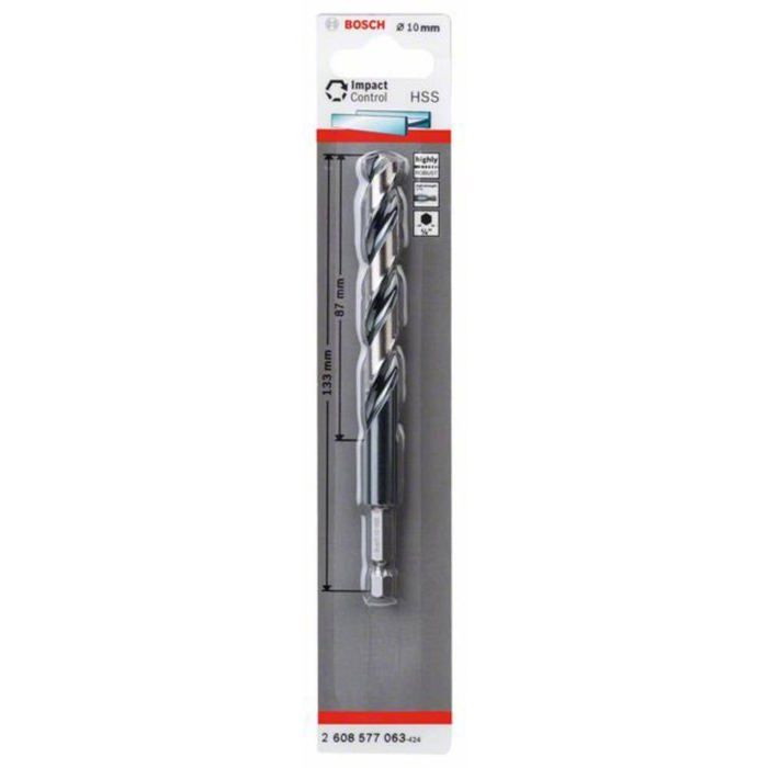 Bosch Accessories 2608577063 Foret pour le métal 10 mm Longueur totale 133 mm DIN 338 1 pc(s)
