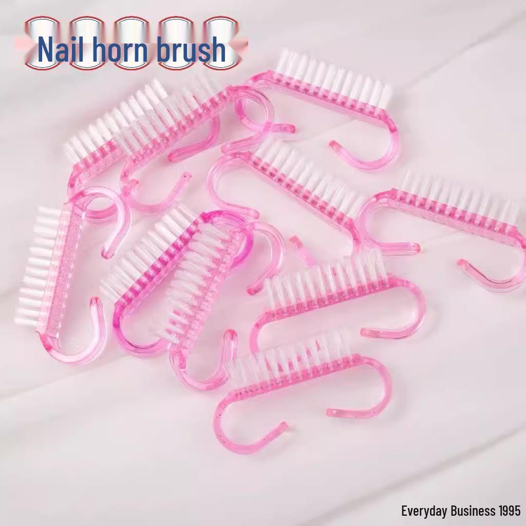 Ox and Goat Horn Nail Cleaning Brush, Translucent Bristles: Hard Dust Remover