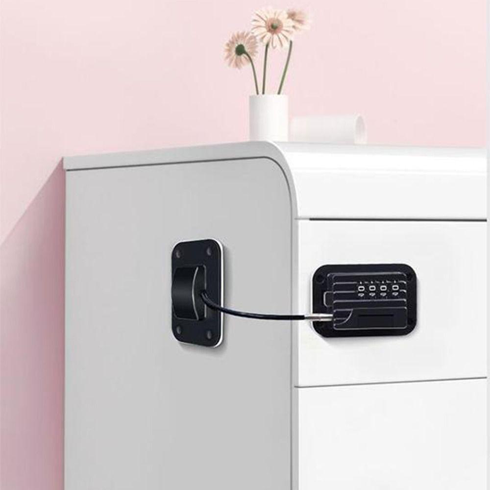 Punch-free Drawer Cabinet Lock Creative Refrigerator Lock Durable Password Baby Safety Lock Office