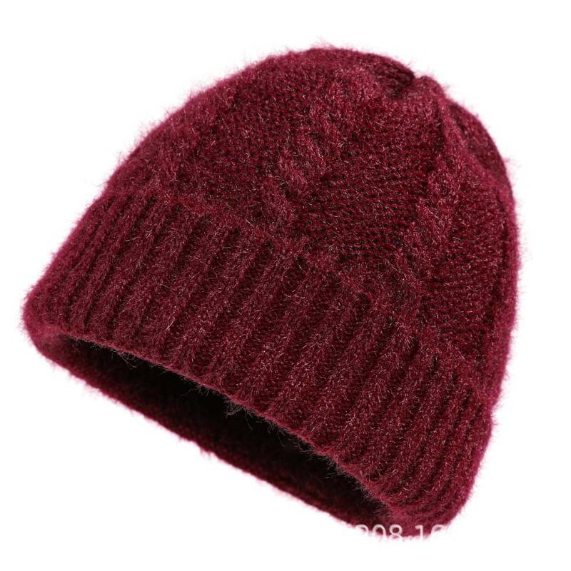 Autumn and Winter Hat Women's Winter Wool Hat Hat Fleece Hat Women's Hat Mother-in-law Hat